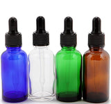 Vivaplex, 12, Assorted Colors, 1 oz Glass Bottles, With Glass Eye Droppers