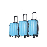 BRIO Luggage 3-piece Hardside Spinner Luggage Set Silver