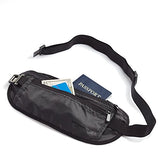 Amazonbasics Rfid Travel Money Belt, Black
