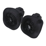 BQLZR Black Left&Right Lightweight Luggage Universal Wheels Accessories Pack of 2
