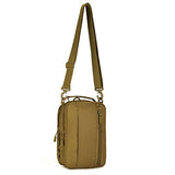 Tactical Military Sling Chest Pack Bag Molle Daypack Laptop Backpack Casual Crossbody Bag (Brown)