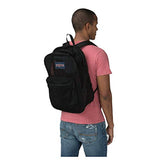 JanSport Mesh Pack Backpack Mesh Bag Black Bundle with a Lumintrail Memo Pad
