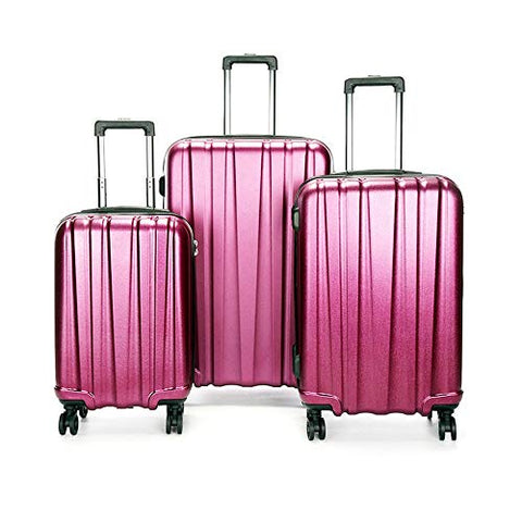 Suitcase Luggage Sets Spinner Suitcase Set For Women 20in 24in 28in Waterproof Hardshell Luggage 3 Piece Set Lightweight Nested Sets Carry-on Uprights Suitcase 360° Silent Spinner Multidirectional Whe