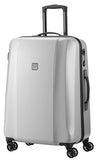 Titan Xenon Deluxe Medium 27’' Hard-side Expandable Spinner Luggage, Silver