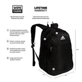 adidas Foundation Backpack, Black/White, One Size
