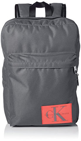 Calvin Klein Men's Ballistic Nylon Slim Square Backpack, Charcoal, NO Size