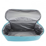 Eastsport Mesh Tote Insulated Cooler Beach Bag, Mint Blue/Gray