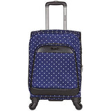 Kenneth Cole Reaction Dot Matrix 600d Polyester 2-Piece Luggage Set; Laptop Tote, 20" Carry-on,