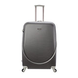 Travelers Polo & Racquet Club Tprc Barnet 3-Piece Expandable Spinner Luggage Set, Silver, One Size