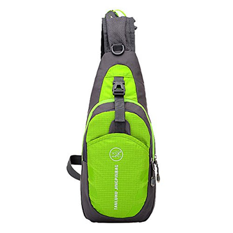 ABage Crossbody Hiking Backpack Waterproof Sling Daypack Back Pack Side Travel Gym Bag, Green
