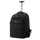 Rolling Backpack, Gonex Water Repellent Wheeled Backpack Nylon 20inch Black