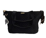 2Pc Set - Adrienne Vittadini Diamond Quilted Velvet Xxl Travel Tote & Duffle