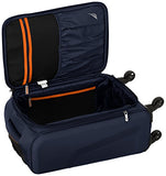 Nautica Gennaker 20 Inch Expandable Luggage Spinner, Navy/Orange