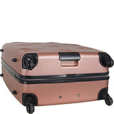 Aimee Kestenberg Women'S 28" Embossed Star Abs 4-Wheel Upright Checked Luggage, Black