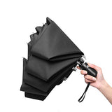 GADIEMKENSD Large 8 Rib Travel Automatic Umbrella Windproof with Auto Open Close Button Reverse
