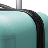U.S. Traveler Cypress Colorful 3-Piece Hardside Spinner Luggage Set, Mint