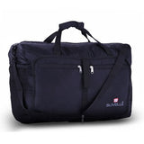 Travelon 18" Wheeled Underseat Bag - Black, with Large 21" Foldable Sporty Duffle Bag (Red)