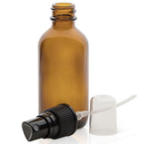 Set Of 12, 2Oz Amber Glass Spray Bottles For Essential Oils - With Fine Mist Sprayers - Made In The