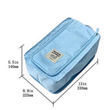 Buruis Portable Travel Shoe Bag, Lightweright Luggage Shoe Bag Organizer Pouch with Mesh Pocket -