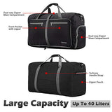 Gonex 40L Packable Travel Duffle Bag for Boarding Airline, Lightweight Gym Duffle Water Repellent &