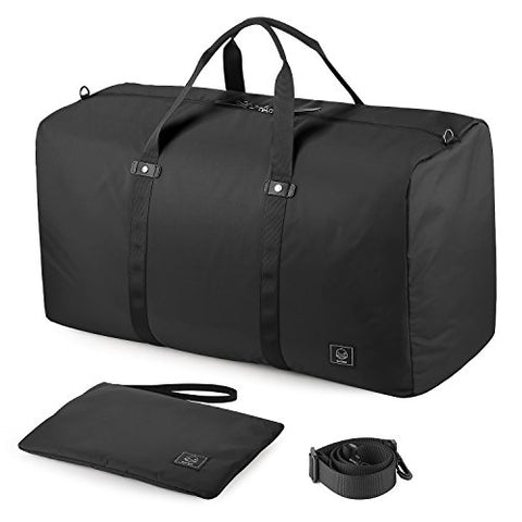 Gagaku 80L Foldable Travel Duffel Bag Packable Lightweight Duffle Large Flight Cabin Bags For