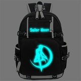 Yoyoshome Sailor Moon Anime Tsukino Usagi Luna Cosplay Noctilucence Backpack School Bag