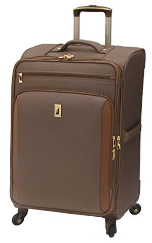 London Fog Kensington 25 Inch Expandable Spinner, Bronze, One Size