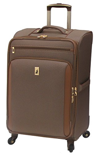 London Fog Kensington 25 Inch Expandable Spinner, Bronze, One Size