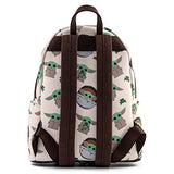 Loungefly Star Wars Baby Yoda The Mandalorian All Over Print Mini Backpack