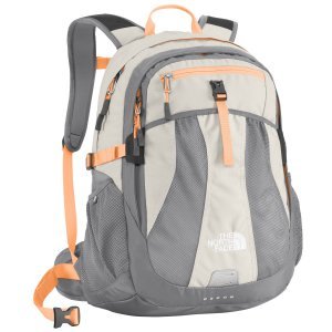 The North Face Womens Recon Backpack (Ether Grey/Peach Cobbler Orange)