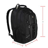 Dejuno Commuter Backpack Checkpoint-Friendly 15.6" Laptop Pocket - Black, One Size