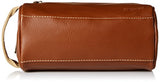 Kenneth Cole Men's Zip Travel Kit with Woven Handle, Saddle, One Size