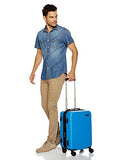 Amazonbasics Hardside Spinner Luggage - 3 Piece Set (20", 24", 28"), Light Blue