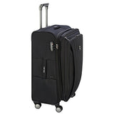 Delsey Luggage Titanium Soft Expandable 25 Inch Spinner, Black