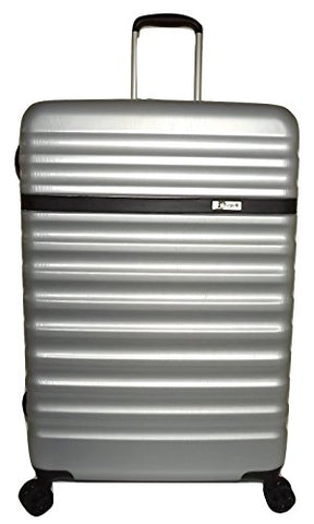 Bugatti Corium 30" Polycarbonate Lightweight 4 Wheel Spinner Luggage Silver