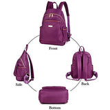 Cloth Shake Nylon Water-Resistant Backpack Bag - Top Handle Rucksack Lightweight Durable Casual