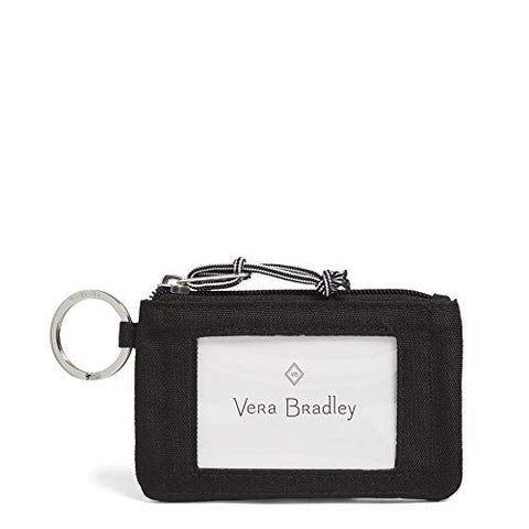 Vera Bradley Lighten Up Zip ID Case, Polyester, Black