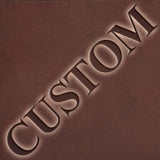 [Personalized Initials Embossing]McKleinUSA Mens HARPER Leather Expandable Attache Case in Brown