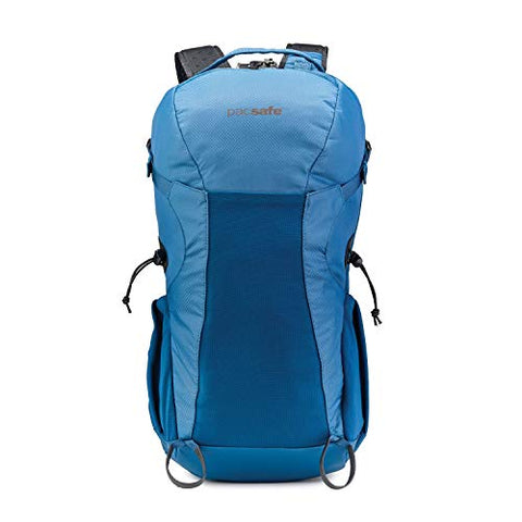 Pacsafe Venturesafe X34 34L Ergonomic Anti-Theft Outdoor/Hiking Backpack, Blue Steel