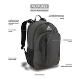 adidas Mission Backpack, Onix Jersey/Black, One Size