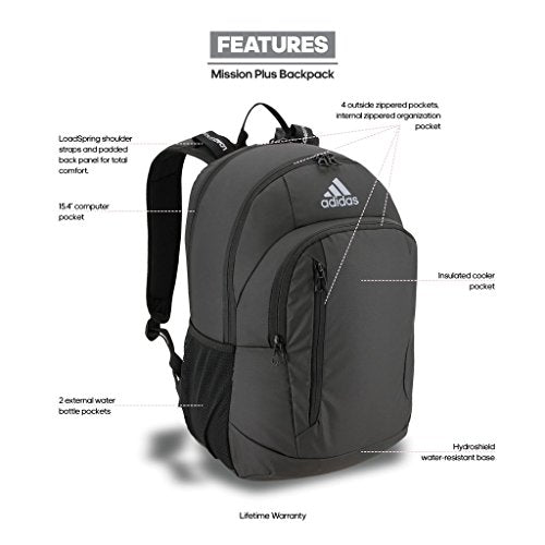 Shop adidas Mission Backpack, Onix Jersey/Bla – Luggage Factory Shop adidas Mission Backpack, Onix Jersey/Bla – Luggage Factory