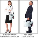 Tyu Laptop Case Canvas Pattern Briefcase Sleeve Laptop Shoulder Messenger Bag Case Sleeve for 13.4-14.5 inch Apple Laptop Briefcase