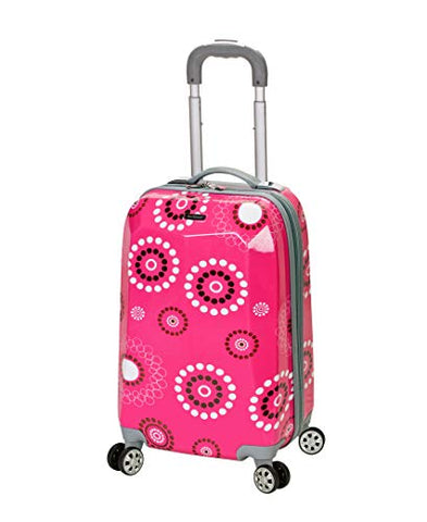 Rockland Luggage 20 Inch Polycarbonate Carry On Luggage, Pink Pearl, One Size