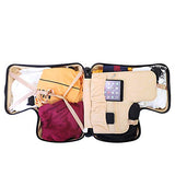 AO WEI LA OW Duffel Bag for Kids Ride-On Suitcase Carry-On Luggage with Wheels fits to kids aged 6-12 years old (Blue, 24 Inch).