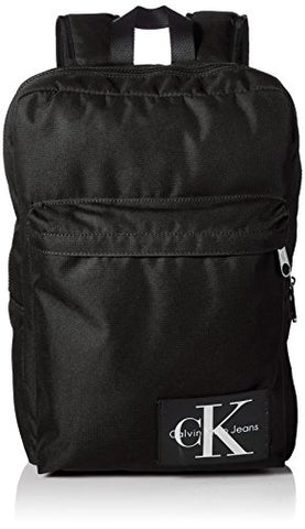 Calvin Klein Men'S Ballistic Nylon Slim Square Backpack, Black, No Size