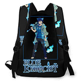 Blue Exorcist Rin Okumura Casual Backpack Computer Shoulders Bag Cool Lightweight Hiking Backpack Bookbags