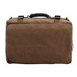 ABage Men's Vintage Shoulder Bag Canvas Crossbody Travel Laptop Daypack Backpack, Khaki