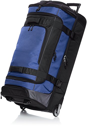 Shop Amazonbasics Ripstop Wheeled Duffel, Blu – Luggage Factory