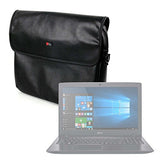 DURAGADGET Luxury PU Leather 15.6" Laptop Zip-up Carry Bag in Black for The Acer Aspire E 15