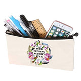 Cosmetic Bags Fuc-k Makeup Bags Travel Bag Zippered Luggage Pouch Multifunction Make-up Small Bag For Mom Wife Friend Sister Colleague Coworker Women Week Gift